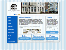 Tablet Screenshot of hotelhetprincenjagt.nl